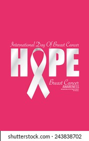 Breast Cancer Awareness cards design. Vector Illustration.