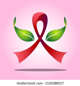 Breast cancer awareness design ribbon Vector Image