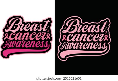 Breast Cancer Awareness Design for t-shirt, cards, frame artwork, bags, mugs, stickers, banner, poster and other uses. Fully editable vector graphic and print ready file.