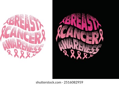 Breast Cancer Awareness Design for t-shirt, cards, frame artwork, bags, mugs, stickers, banner, poster and other uses. Fight Breast Cancer design fully editable vector graphic and print ready file.
