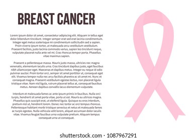 Breast cancer awareness icon. Pink ribbon vector illustration. Symbol of women's healthcare. Medical concept. Easy to edit design template for banners, websites, apps, social media etc.