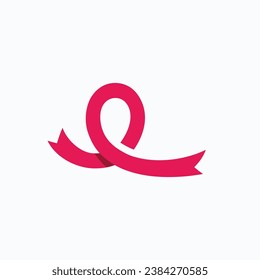 Breast cancer awareness logo design. Illustration icon vector