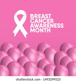 breast cancer awareness modern design template.