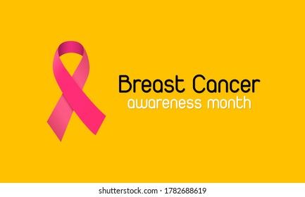 Breast Cancer Awareness Month is an annual international health campaign organized by major breast cancer charities every October to increase awareness of the disease. Vector illustration.