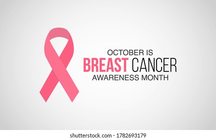 Breast Cancer Awareness Month is an annual international health campaign organized by major breast cancer charities every October to increase awareness of the disease. Vector illustration.