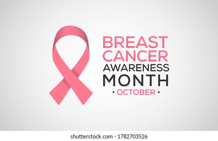Breast Cancer Awareness Month is an annual international health campaign organized by major breast cancer charities every October to increase awareness of the disease. Vector illustration.