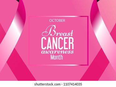 breast cancer awareness month background, vector