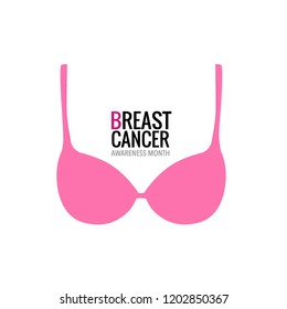 Breast Cancer Awareness Month background design. Vector Illustration.