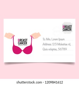 Breast Cancer Awareness Month background design. Vector Illustration.