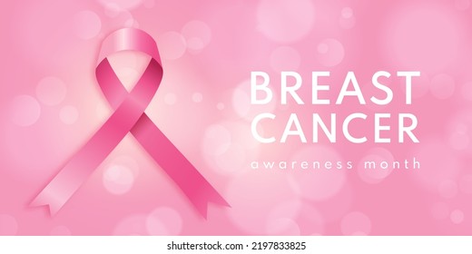 Breast cancer awareness month banner design