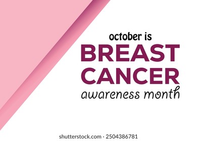 Breast Cancer Awareness Month. banner background vector illustration with awareness design.