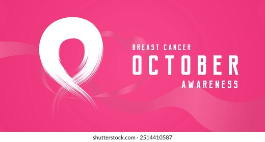 A Breast Cancer Awareness Month banner vector design, a Breast Cancer Awareness banner vector, illustration design of banner