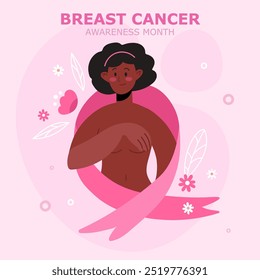 Breast cancer awareness month banner