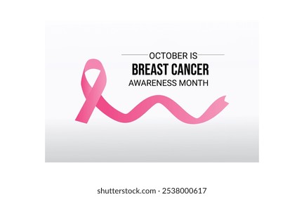 Breast cancer awareness month banner design 