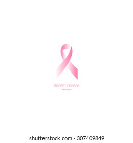 Breast Cancer Awareness Month Banner. Logo for poster. Message for women. Check yourself.