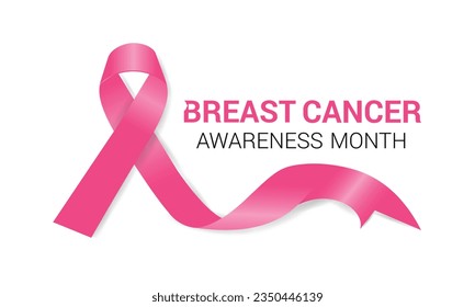 Breast Cancer awareness month (BCAM) is observed every year in October. Banner, poster, card, background design.