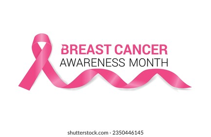 Breast Cancer awareness month (BCAM) is observed every year in October. Banner, poster, card, background design.