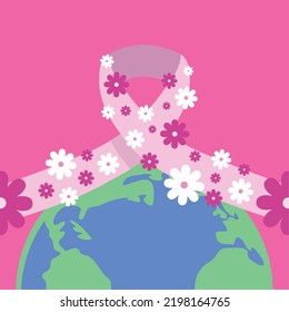 breast cancer awareness month, card design