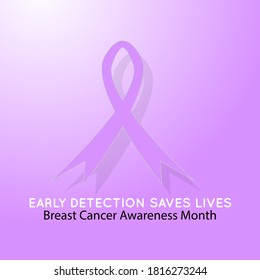 Breast Cancer Awareness Month Ribbon Faith Stock Vector (royalty Free 