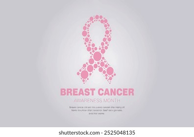 Breast cancer awareness month. Breast cancer awareness month awareness creative poster, banner, social media post, background, template, postcard