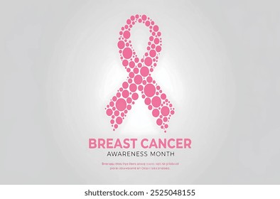 Breast cancer awareness month. Breast cancer awareness month awareness creative poster, banner, social media post, background, template, postcard