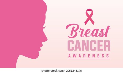 breast cancer awareness month, breast cancer day modern banner, sign, design concept, template, social media post with pink ribbon