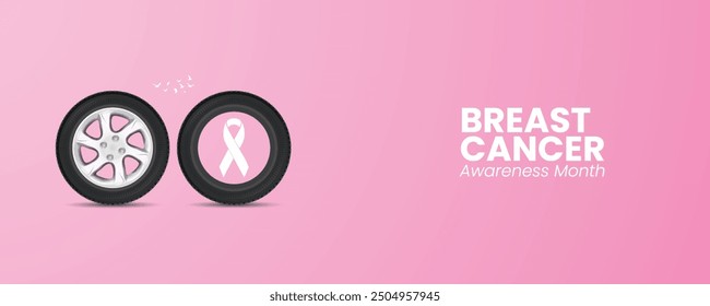 Breast Cancer Awareness Month. Breast Cancer Day creative design for vector illustration. 3d design for Breast Cancer Day.