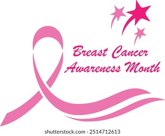 A Breast Cancer Awareness month design that is versatile, smooth, and clean, infused with an emotional touch, making it perfect for women’s logos, posters, t-shirts, and other graphic projects