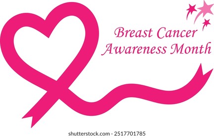 A Breast Cancer Awareness Month design that is versatile, smooth, and clean, with a heartfelt touch, making it perfect for women’s logos, posters, t-shirts, and other graphic projects