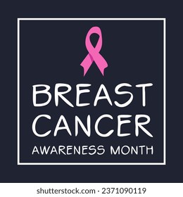 Breast Cancer Awareness Month, held on October.