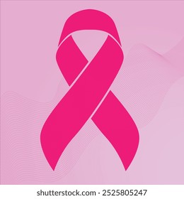 A Breast Cancer Awareness Month icon designed to be versatile, smooth, and clean, with a heartfelt touch, making it perfect for women’s logos, posters, t-shirts, and other graphic projects