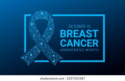 Breast cancer awareness month is observed every year in october. Breast cancer awareness month calligraphy banner design on pink background. Vector illustration.