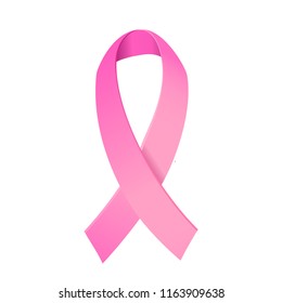 Breast Cancer Awareness Month October Poster. Lettering Illustration. International health campaign for woman in October.