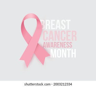 Breast cancer awareness month, October. Banner design for a good cause. Vector illustration.