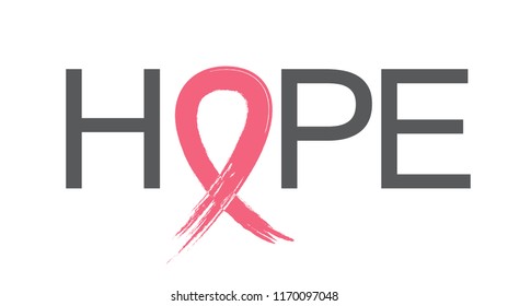 Breast Cancer Awareness Month Pink Ribbon Background Vector Illustration EPS10
