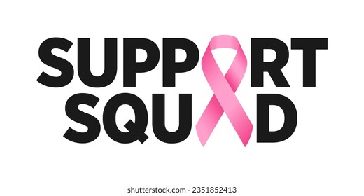 Breast Cancer Awareness Month Pink Ribbon Background Vector Logotype Concept Illustration 