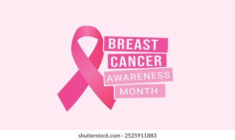 Breast Cancer Awareness Month. Pink October. Breast cancer awareness month is observed every year in October. background post design