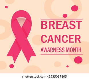 Breast Cancer Awareness Month. Pink October. Breast cancer awareness month is observed every year in October.