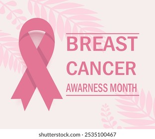 Breast Cancer Awareness Month. Pink October. Breast cancer awareness month is observed every year in October.