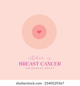 Breast Cancer Awareness Month. Pink october month female healthcare campaign solidarity.