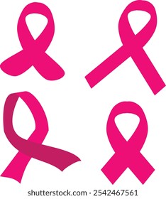 Mes de Concientización sobre el Cáncer de Mama con cinta rosa