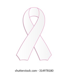 Breast cancer awareness month. Pink ribbon for your design