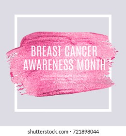 Breast Cancer Awareness Month Pink Ribbon Background Vector Illustration EPS10