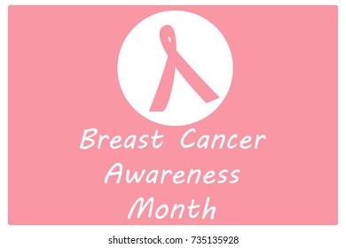 Breast Cancer Awareness Month pink  ribbons.vector illustration