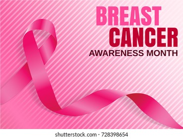 Breast Cancer Awareness Month Poster Design Stock Vector (Royalty Free ...