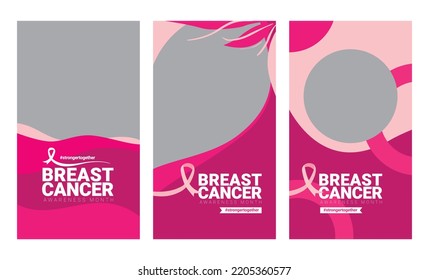 Breast cancer awareness month social media template