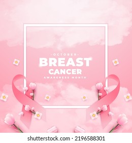 Breast Cancer Awareness Month, suitable for backgrounds, banners, posters, and others