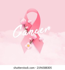 Mes de toma de conciencia sobre el cáncer de mama, adecuado para antecedentes, carteles, afiches y otros