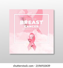 Breast Cancer Awareness Month, suitable for backgrounds, banners, posters, and others