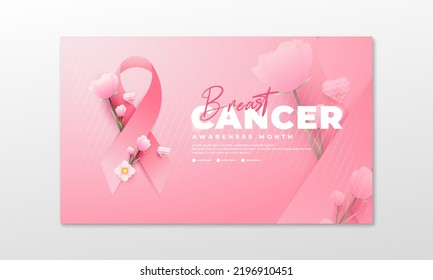 Breast Cancer Awareness Month, suitable for backgrounds, banners, posters, and others